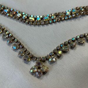 Vintage 60’s Rhinestone Women's Necklace and bracelet